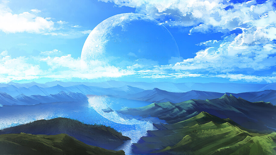 Bức ảnh Anime Sky Moon Cloud Landscape Wallpaper cho thấy vẻ đẹp tuyệt vời của thiên nhiên. Hãy cất cánh cùng chúng tôi và tận hưởng chuyến phiêu lưu trên con đường bầu trời.