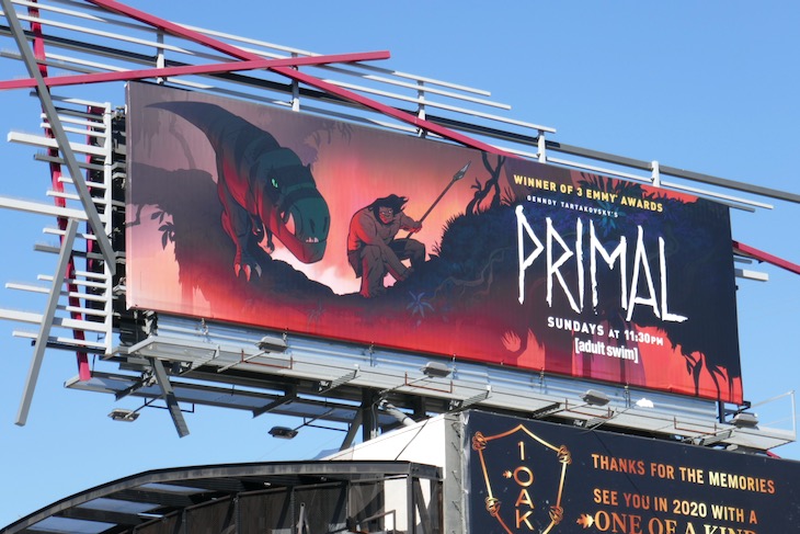 Daily Billboard Primal season 1 TV billboards