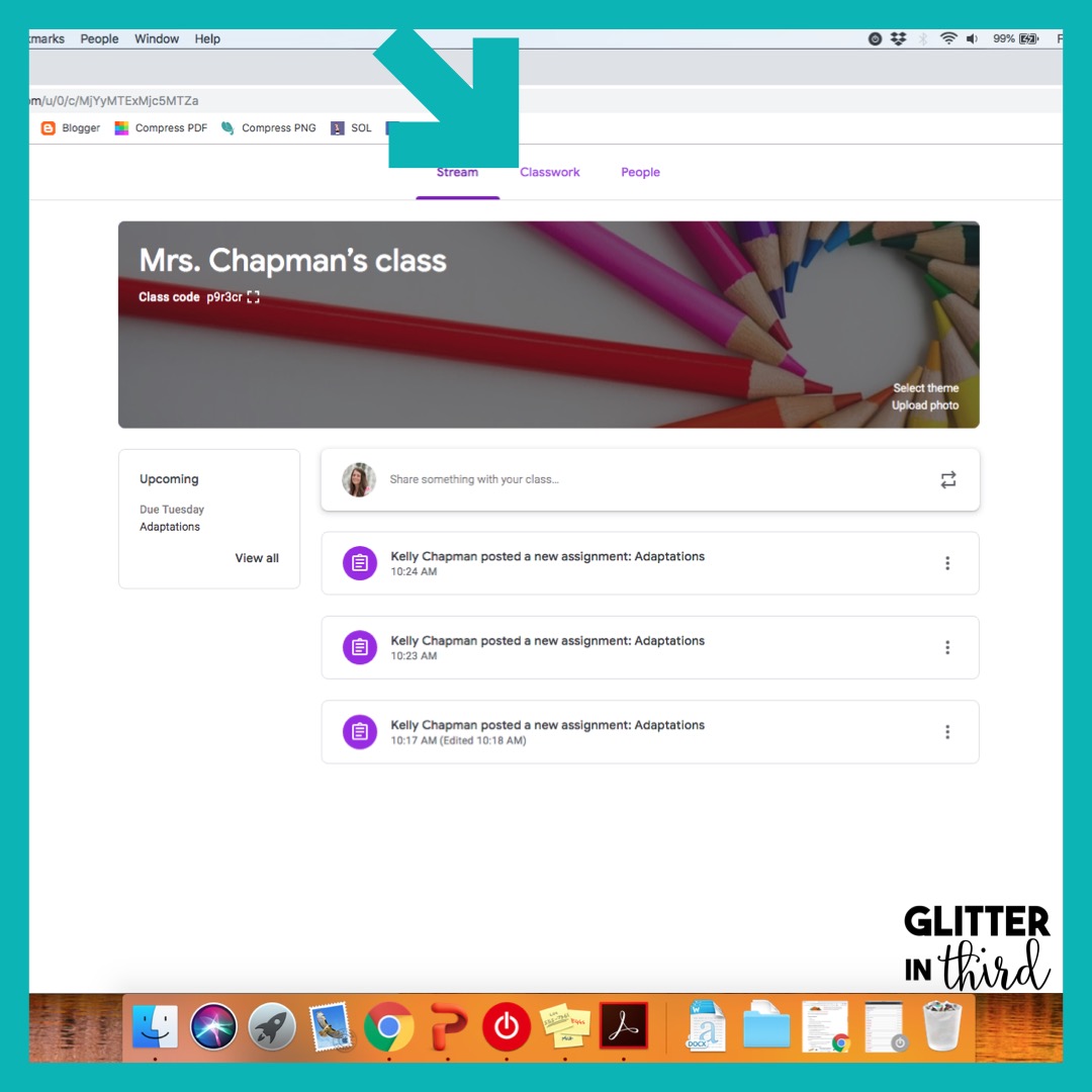 google classroom writing assignments