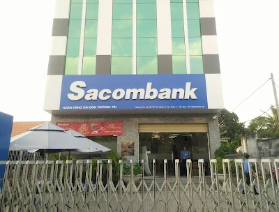 Bảng hiệu alu ngân hàng Sacombank
