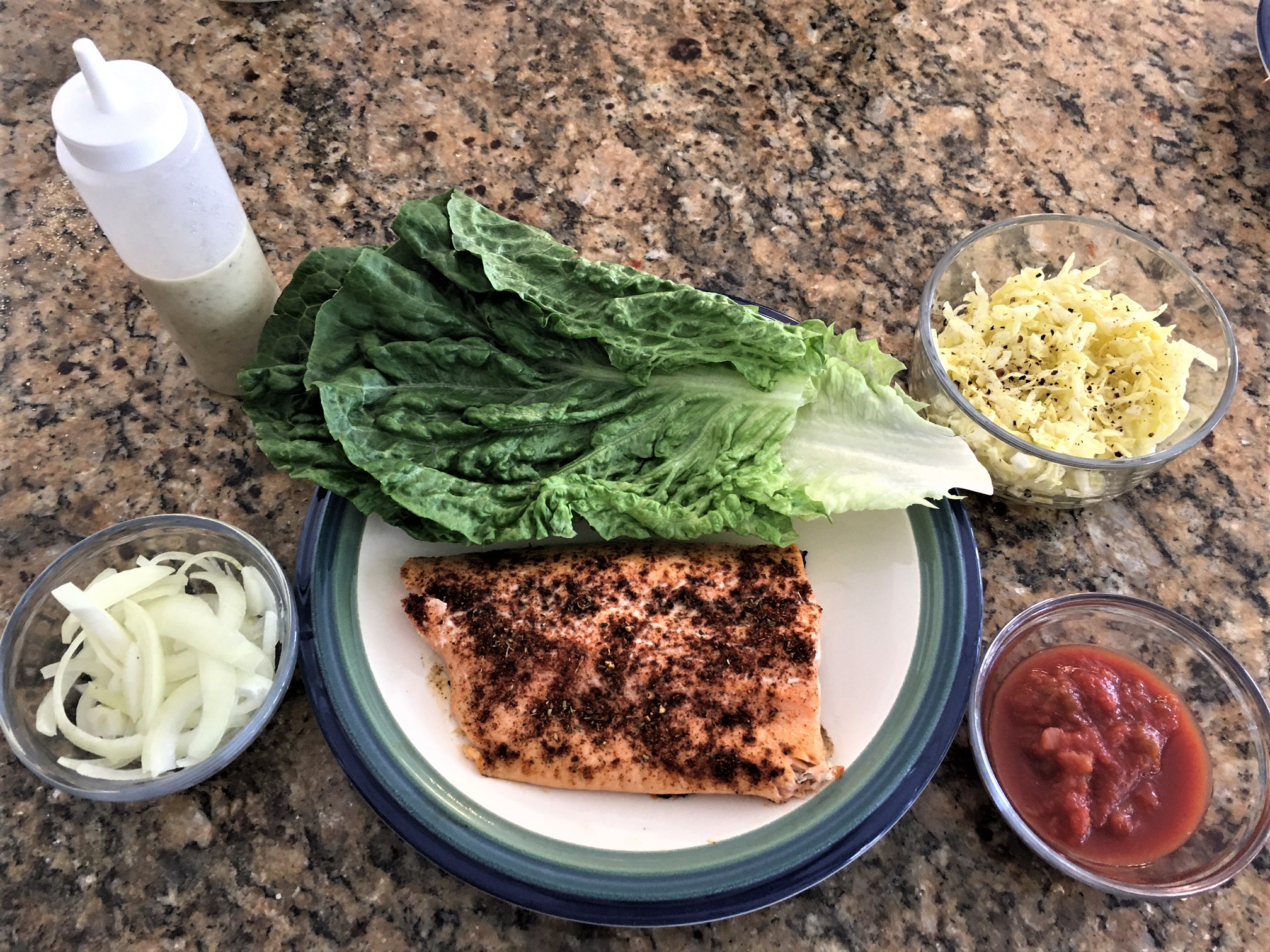 Cookin With Love Salmon Tacos with Creamy Tomatillo Sauce