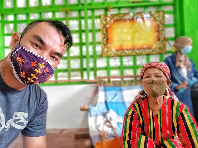 Muffet Sta Maria poses with a cultural treasure Yakan weaving