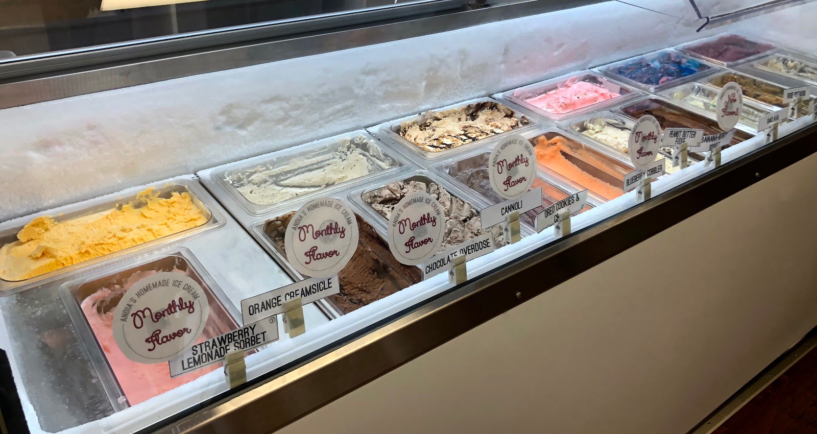 Andia's Homemade Ice Cream Restaurant Review Cary, NC Blue Skies for Me Please