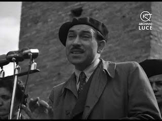 Walter Audisio addressing a Communist Party rally a couple of years after the end of the Second World War