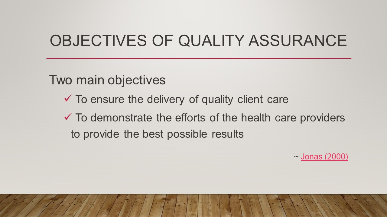 Quality Assurance Notes Presentation B.Pharmacy 6th Semester