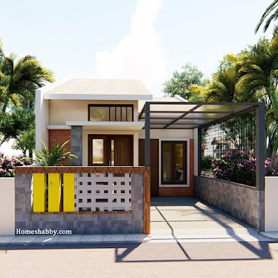Desain Dan Denah Rumah Minimalis Konsep Sederhana Dengan Ukuran 8 X 14 M Terdapat Mushola Dalam Rumah Homeshabby Com Design Home Plans Home Decorating And Interior Design