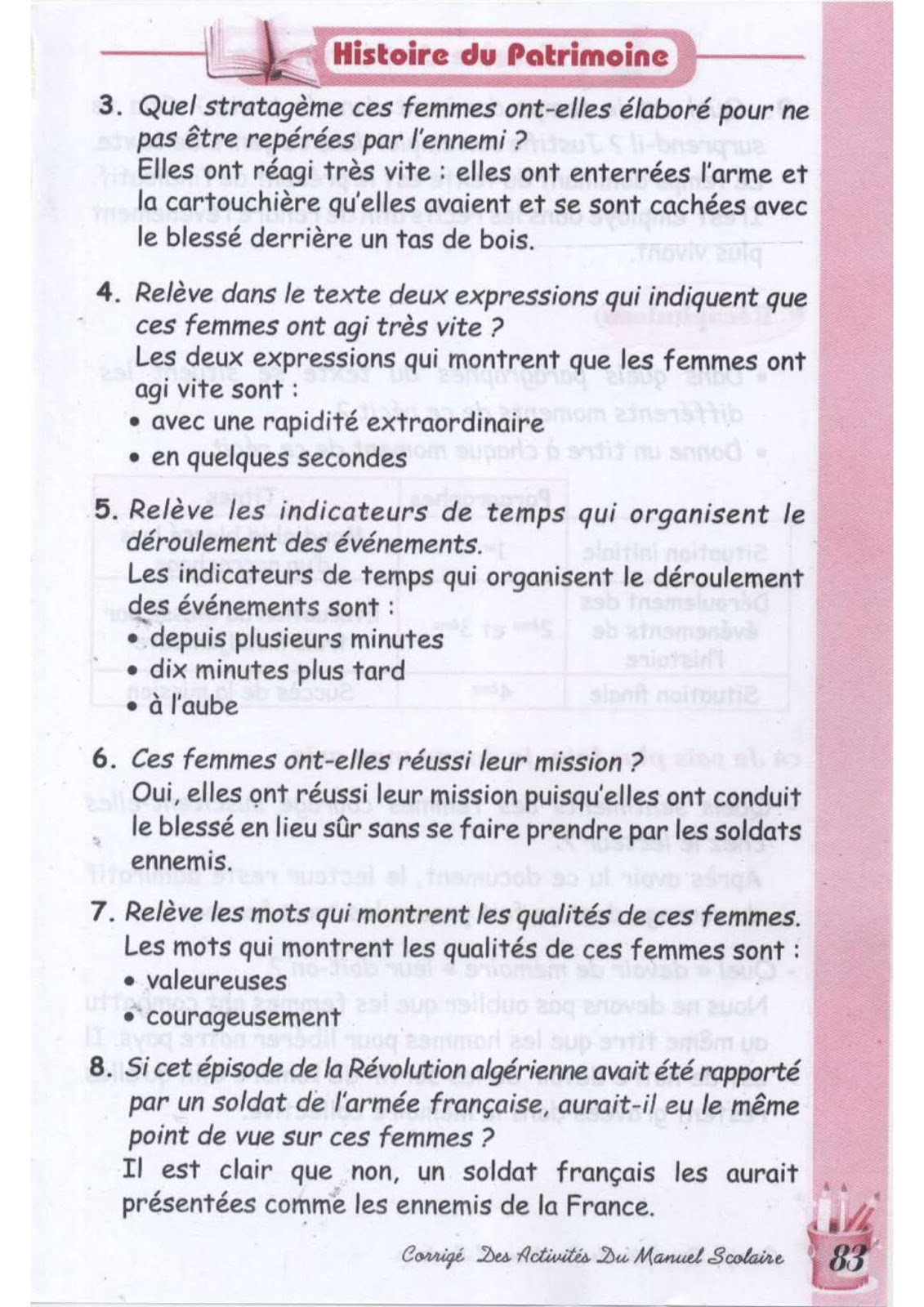 حل تمارين صفحة 76 الفرنسية للسنة الثالثة متوسط - الجيل الثاني