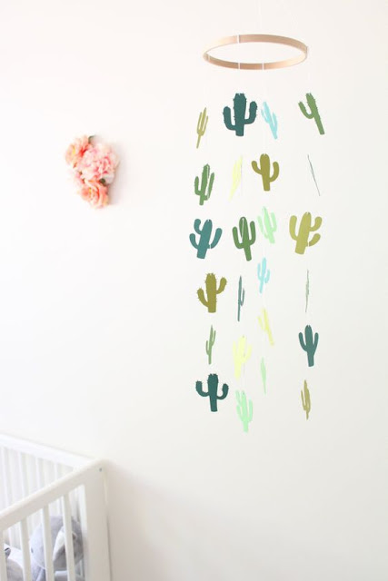 decoracion infantil con cactus