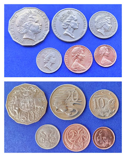 AUSTRALIA SET OF 6 DIFFERENT COINS (#RVJ)
