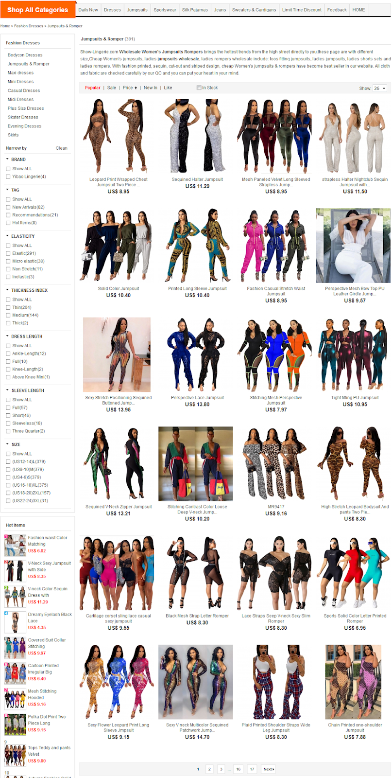 wholesale women's jumpsuits rompers