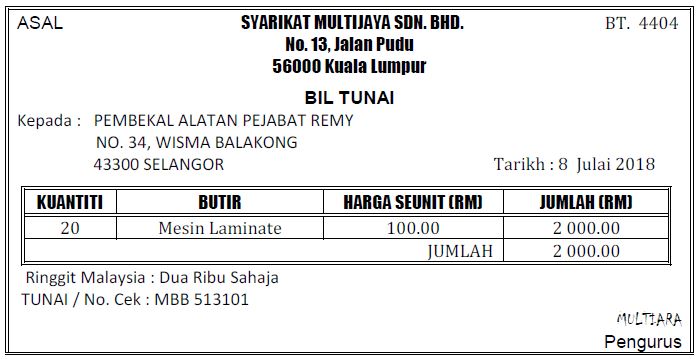 Modul 3 : Dokumen Perniagaan sebagai Sumber Maklumat