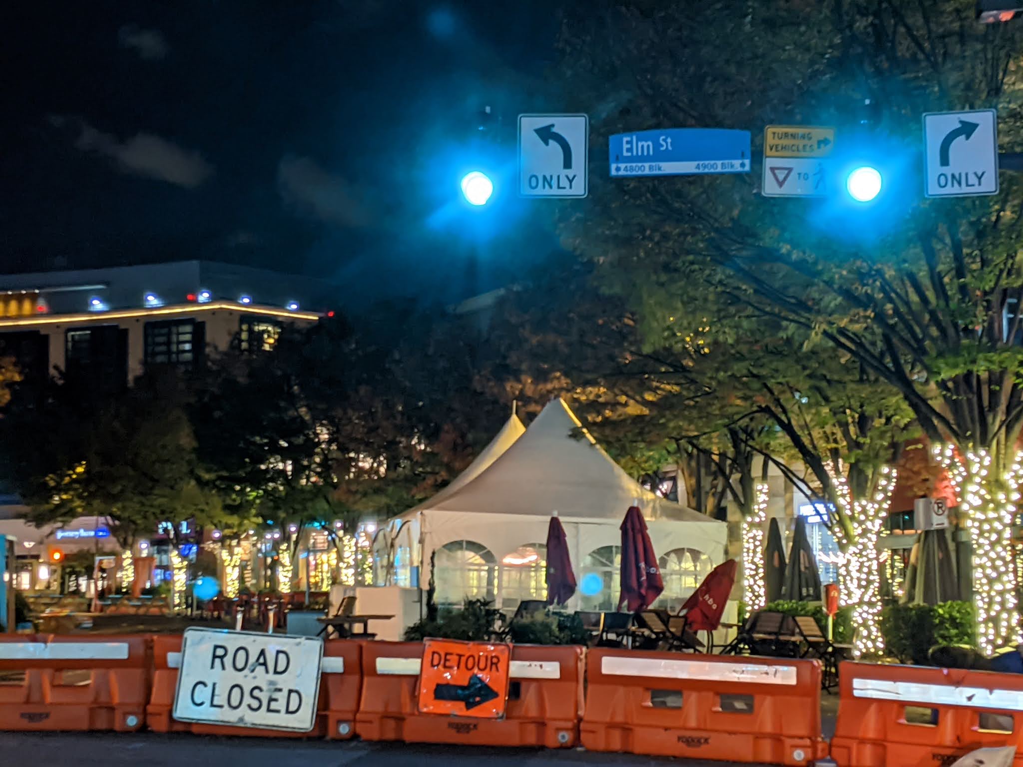 Robert Dyer Bethesda Row Outdoor Dining Tents Heating Units Begin Popping Up On Bethesda Streets