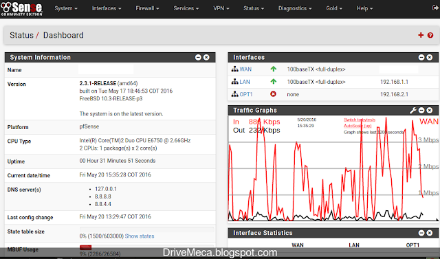 DriveMeca actualizando firewall pfSense 2.3.x paso a paso DriveMeca actualizando firewall pfSense 2.3.x paso a paso