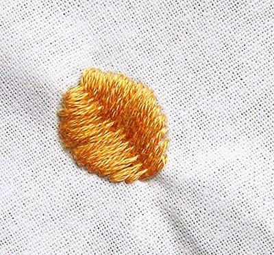 Hướng dẫn thêu mũi phẳng - Hình 4