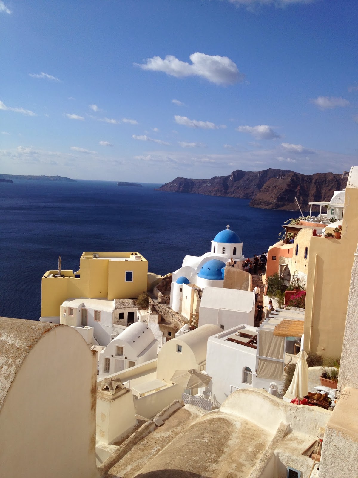 Santorini - The view a few steps away from our cave house