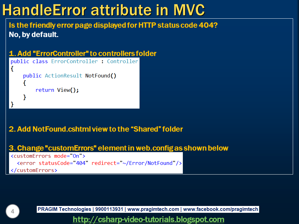 Sql server, and c video tutorial Part 72 Handle Error