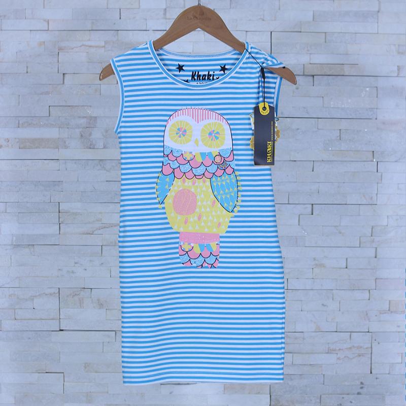 Đầm Sát Nách In Hoạt Hình – Bé 3-13 tuổi – Thương Hiệu : Khaki 153517