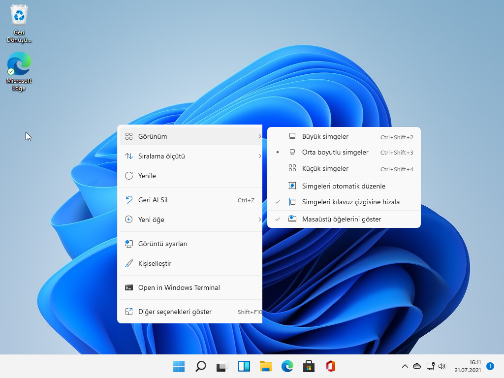 Windows 11 Dosya Gezgini'nde Dosyaları Liste Görünümünde veya Büyük Simgelerde Hızlı Bir Şekilde Gösterme 3 Windows%2B11%2B 2021 07 21 19 22 05