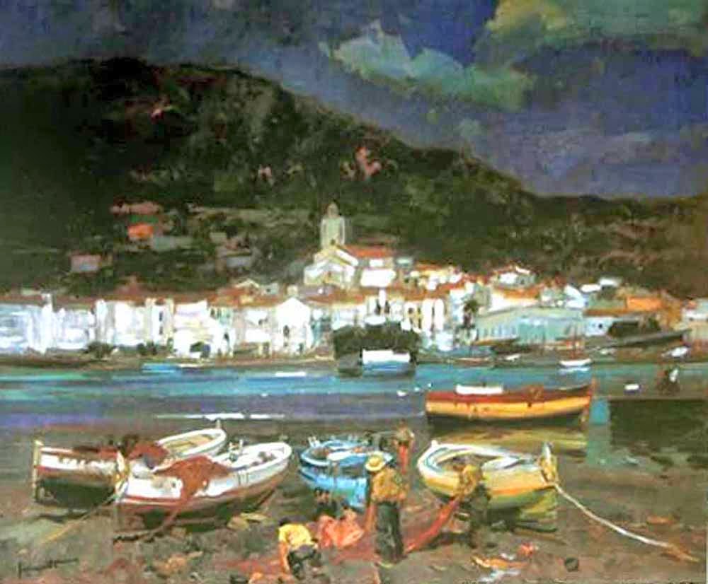 Josep Serrasanta, Cadaqués en pintura, Pintura Catalana, Pintores españoles, Pintura española 