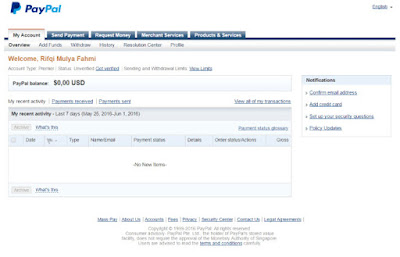 Cara Membuat Akun Paypal Baru 2016
