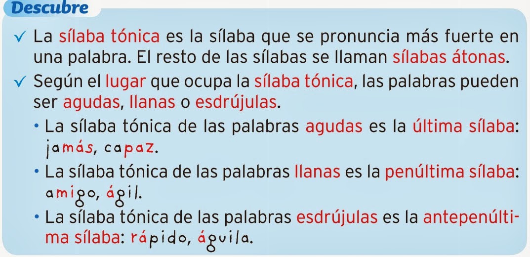 SEÑO LAURA: SÍLABA TÓNICA Y SÍLABA ÁTONA