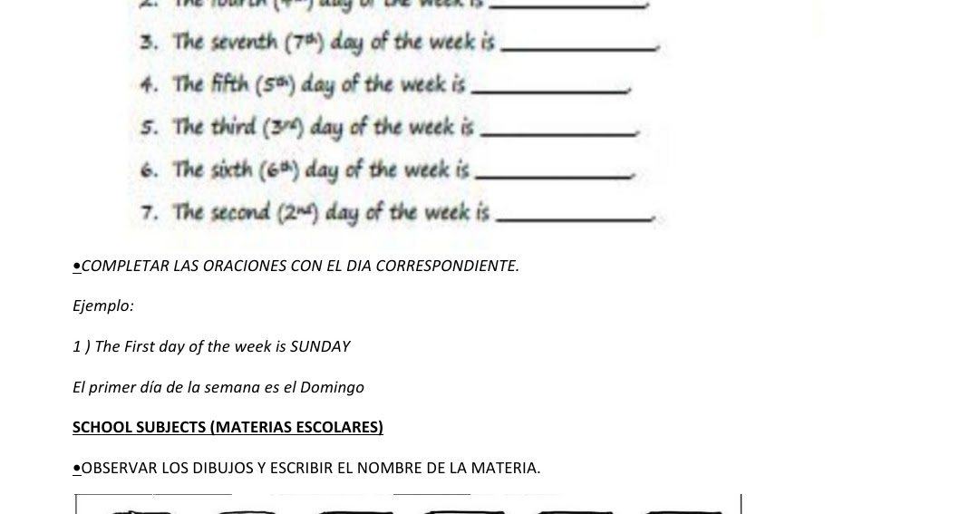 EP N°29 "Pedro de Vega" Inglés 6to semana 30/6