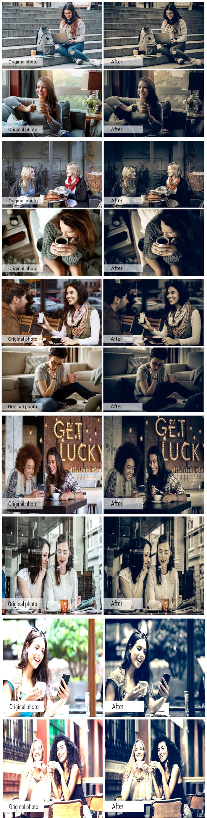 CreativeMarket – Black Coffee Lightroom Presets