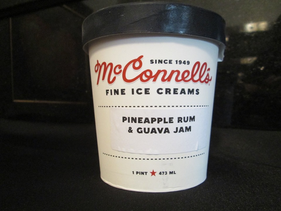 David's Ice Cream Reviews McConnell's Pineapple Rum and Guava Jam