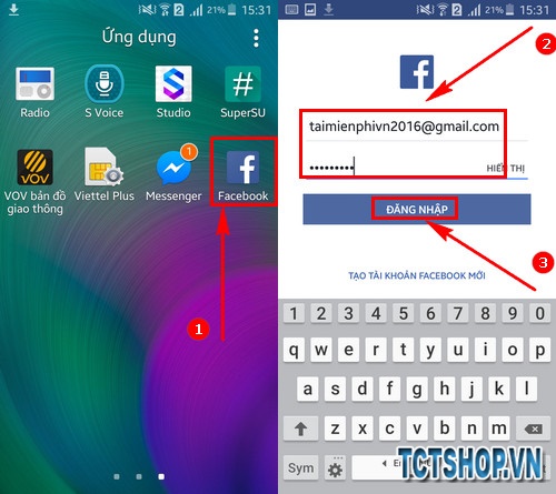 Cách đổi mật khẩu Facebook trên điện thoại Samsung Galaxy