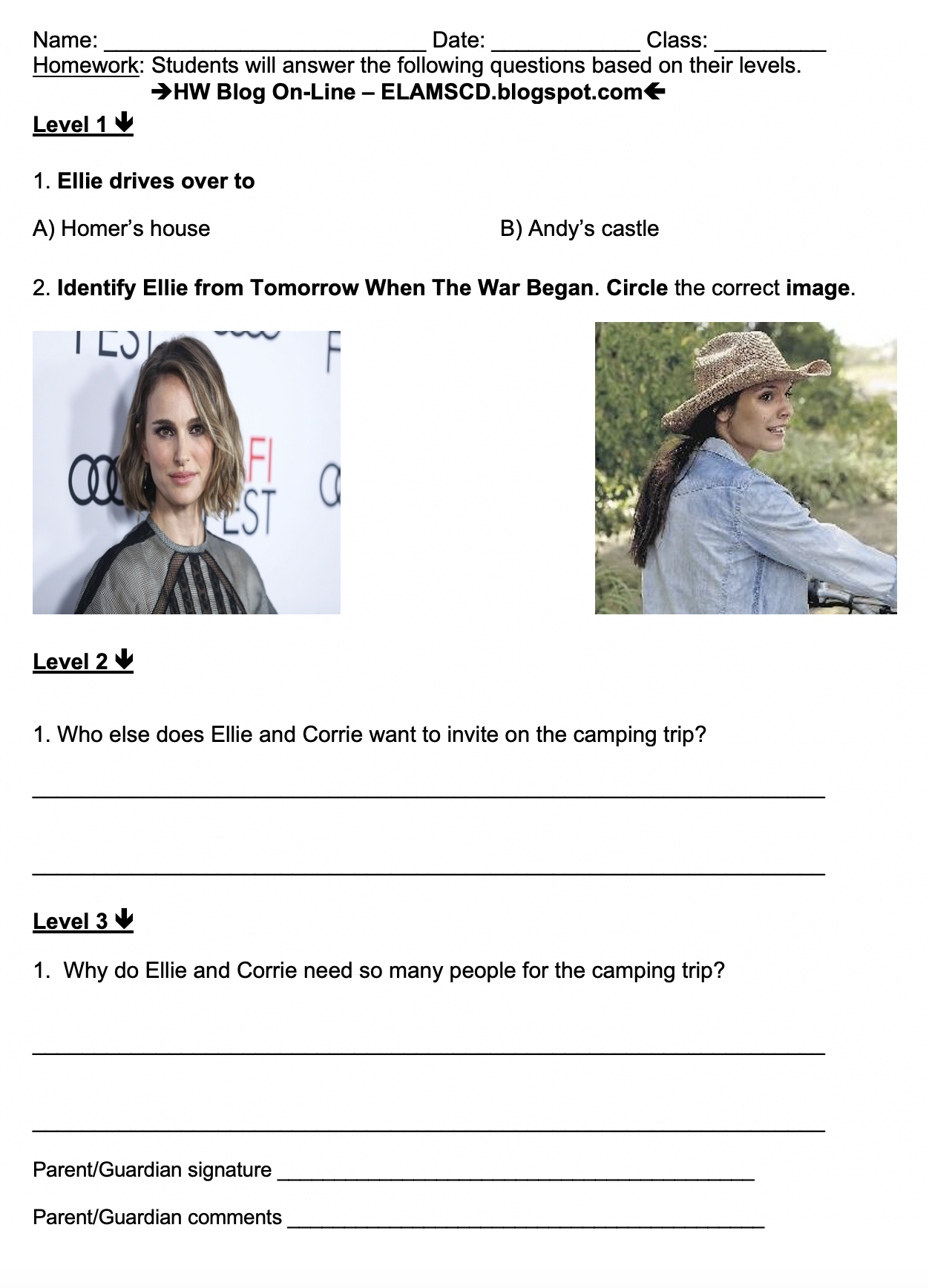 Mrs david homework blog image