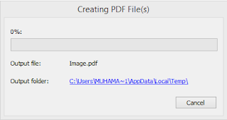 Proses creating pdf from image