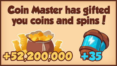 Coin Master Free 52 Million Coins + 60 Spins