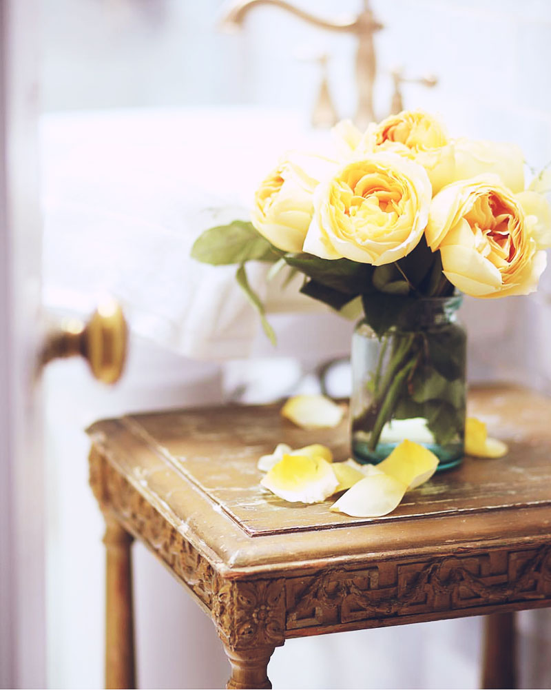 At Home | Pure Romance: Peonies & Carrara in a French Country Cottage