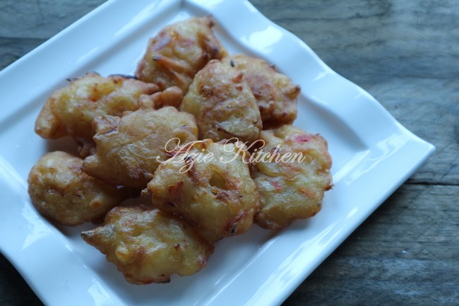 Resepi cucur ikan bilis che nom