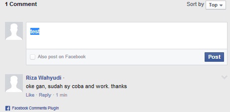 Cara Membuat Kotak Komentar Facebook pada Postingan Blog