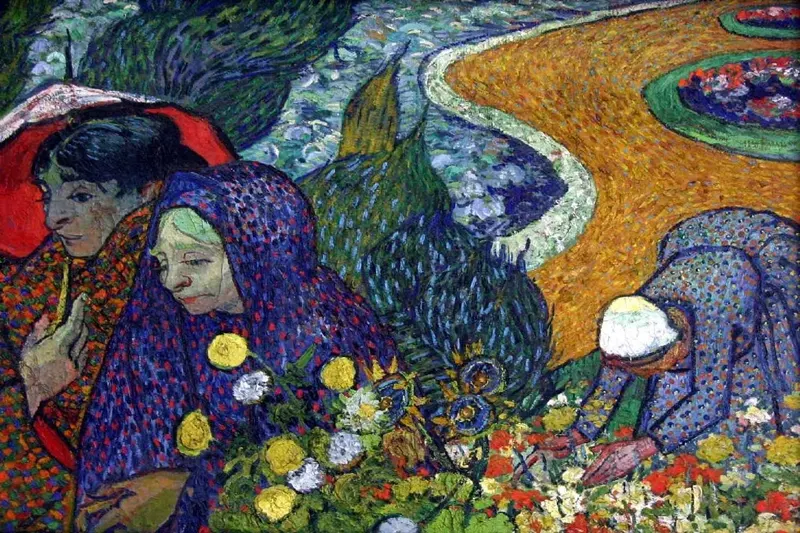 Vincent Van Gogh 1853-1890 - Dutch Post-Impressionist painter - Ladies of Arles