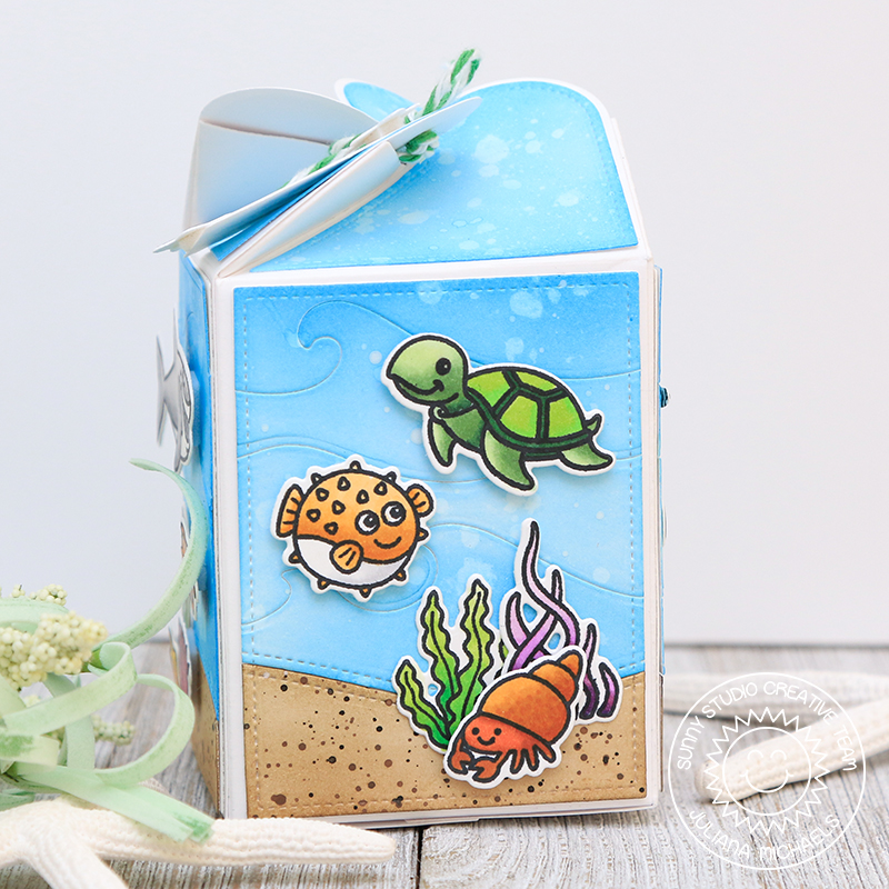 Happy Birthday Wrap Around Gift Box Ocean Themed 17turtles Juliana