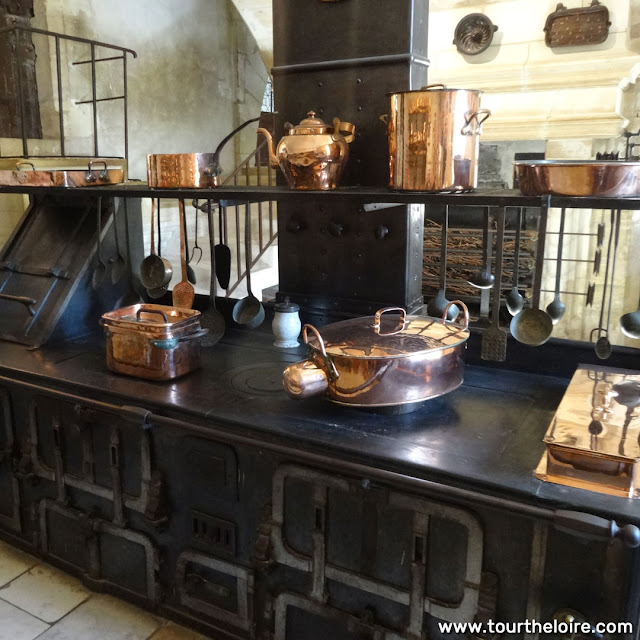 Early 20C cast iron range, Chateau of Chenonceau, Indre et Loire, France. Photo by Loire Valley Time Travel.