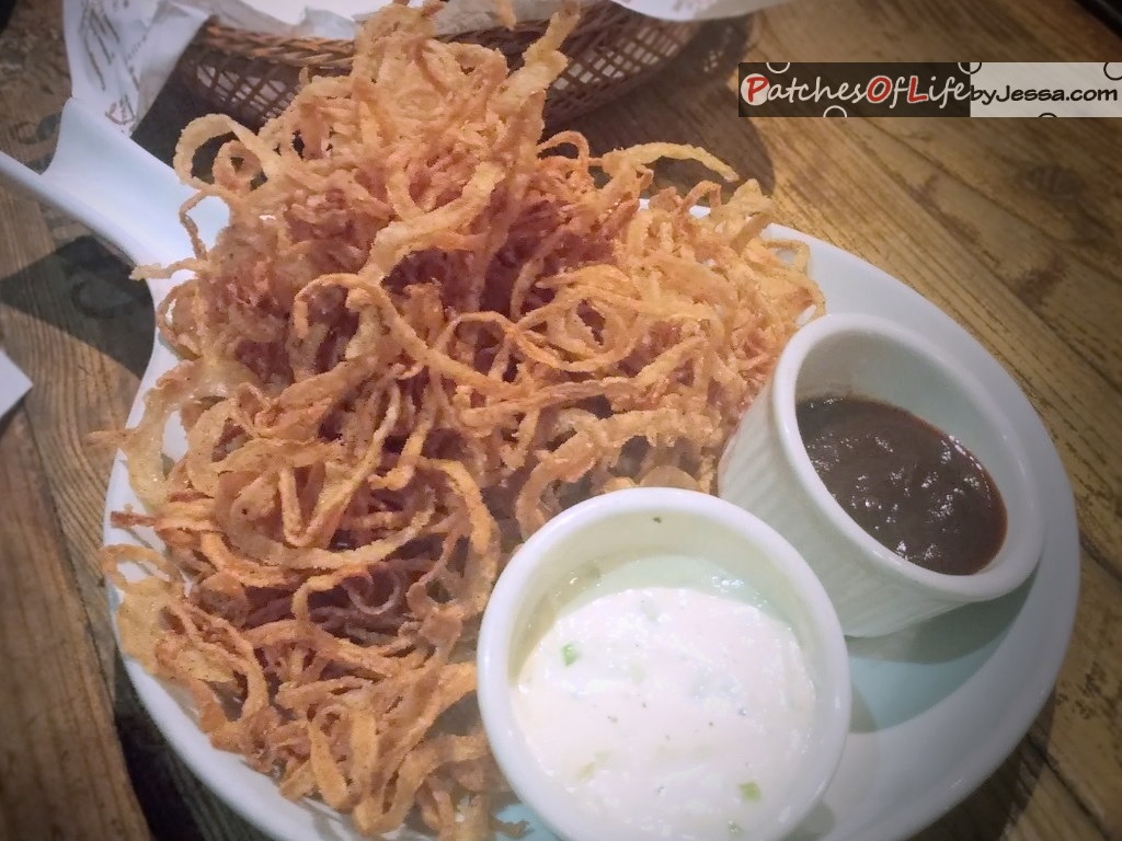 Borough Chocolate Chicken Wings, Popcorn Calamari, Haystack Onion