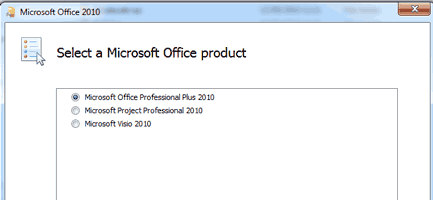 Pilihan Instalasi Microsoft Office 2010