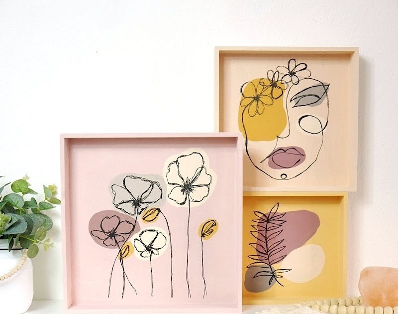 Easy DIY Modern Wall Art Acrylic Paintings Party Ideas Party