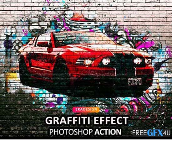 Graphicriver - Graffiti Effect Photoshop Action Graffiti Effect Photoshop Action