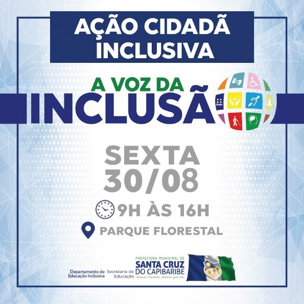 Ação Cidadã Inclusiva será realizada nesta sexta-feira (30) no Parque Florestal de Santa Cruz