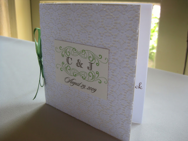 DIY programs and CD favors combo by Oh Lovely Day