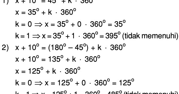 Sin X 10 Sin 45 0 X 360 Mas Dayat Sin X 10 Sin 45 0 X 360 Mas Dayat