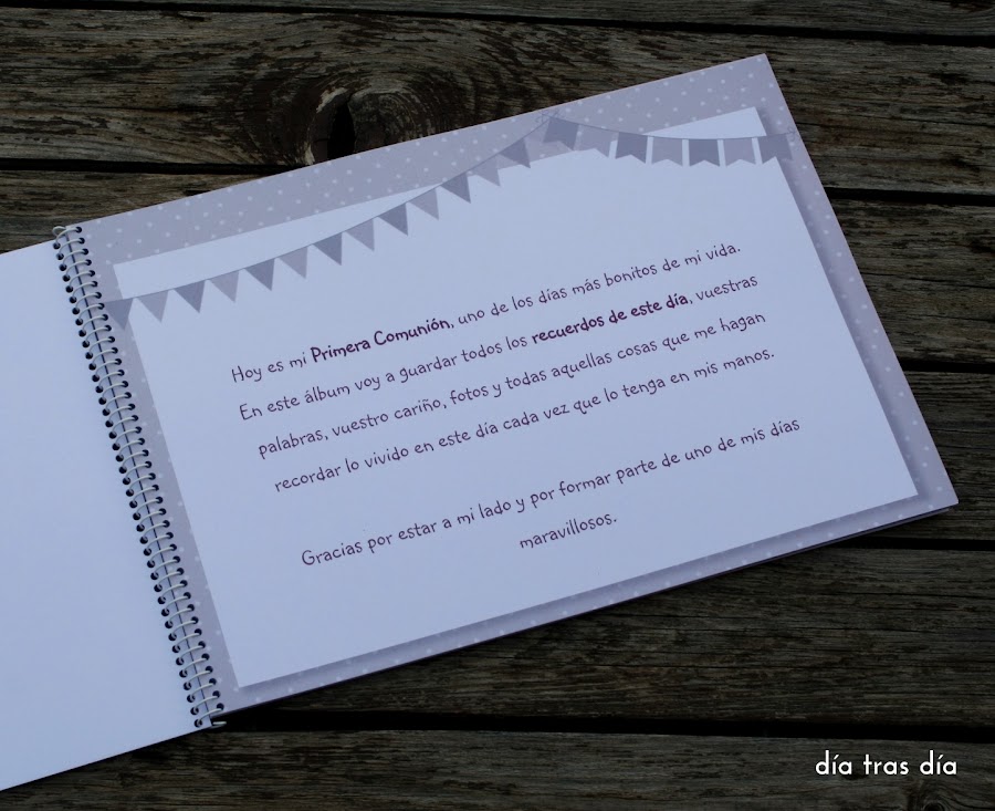 Libro de firmas personalizado Primera Comunión