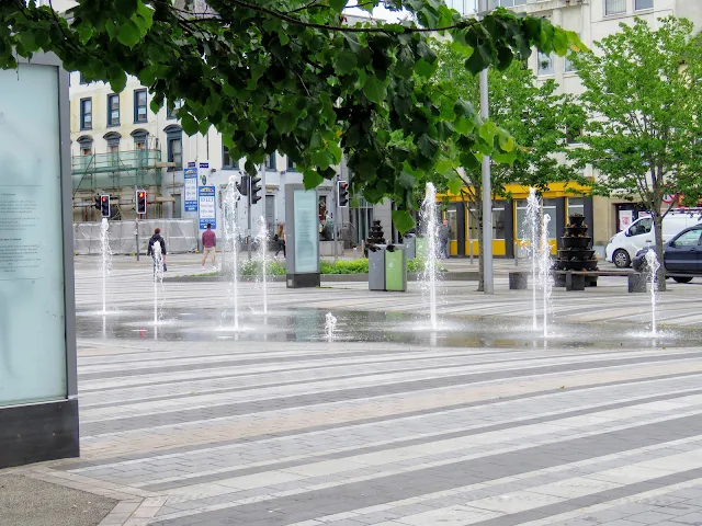 Market Square Water Fountain in Dundalk Ireland