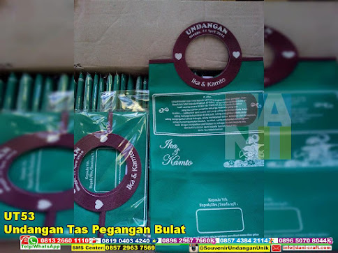 jual Undangan Tas Pegangan Bulat