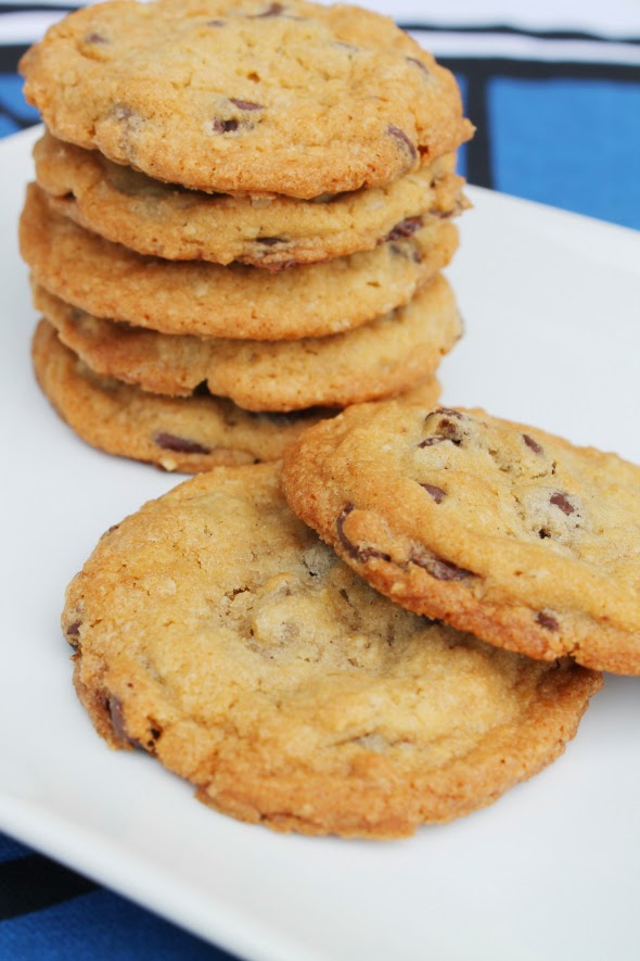 Chocolate Chip Cookies with a touch of cinnamon and ground oats - WhatchaMakinNow.com