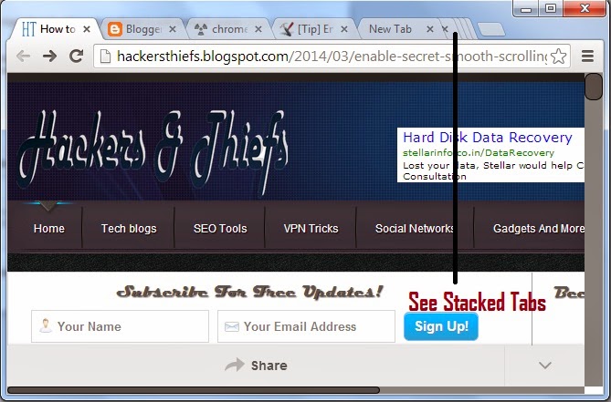 Enable Secret Stacked Tabs Features in Google Chrome Enable Secret Stacked Tabs Features in Google Chrome